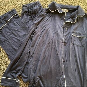 Kids Pajama Set in Navy Blue